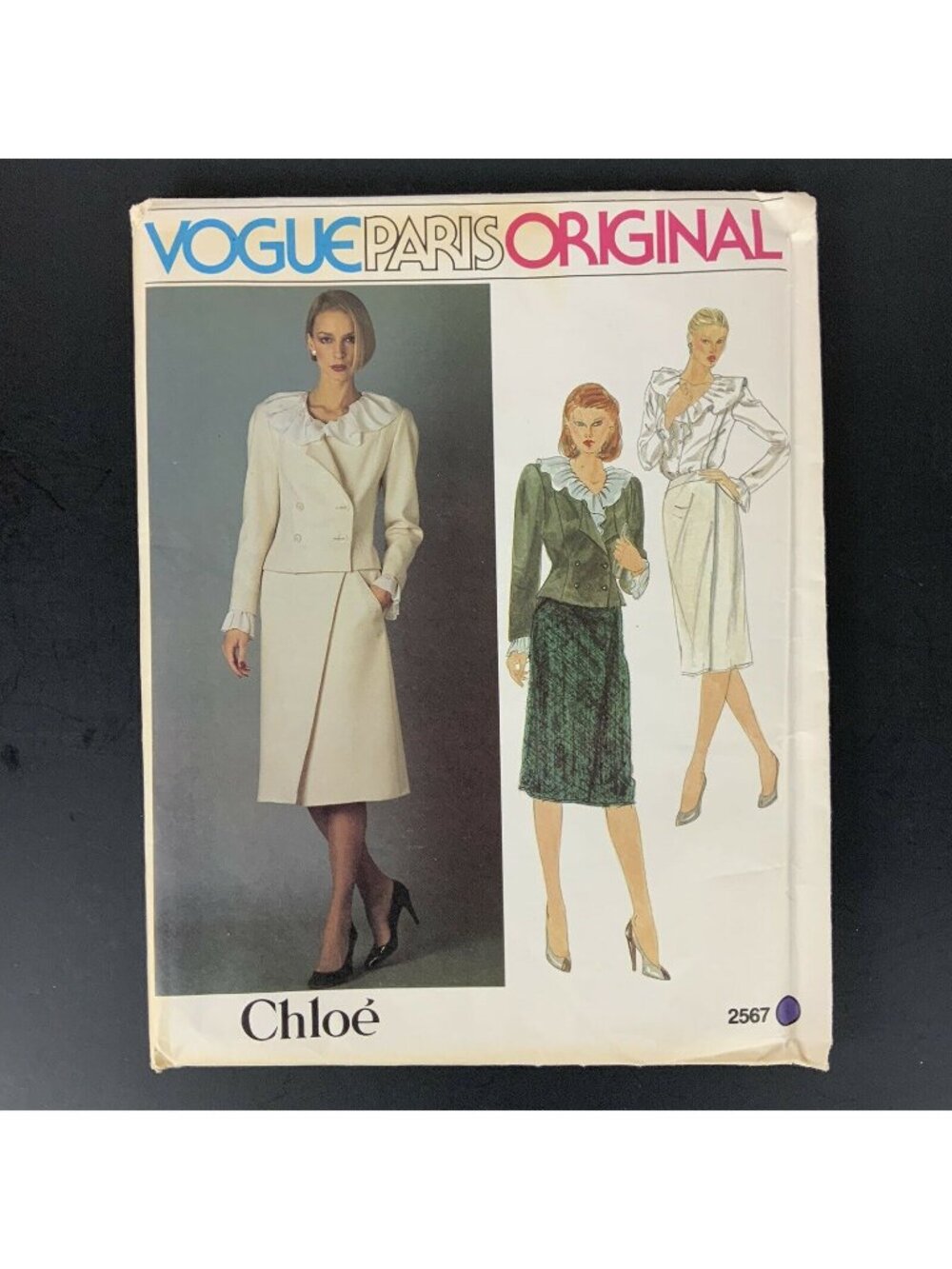 Vogue Paris Original Chloe 2567 Sewing Pattern Size 10 Designer Dress & Jacket